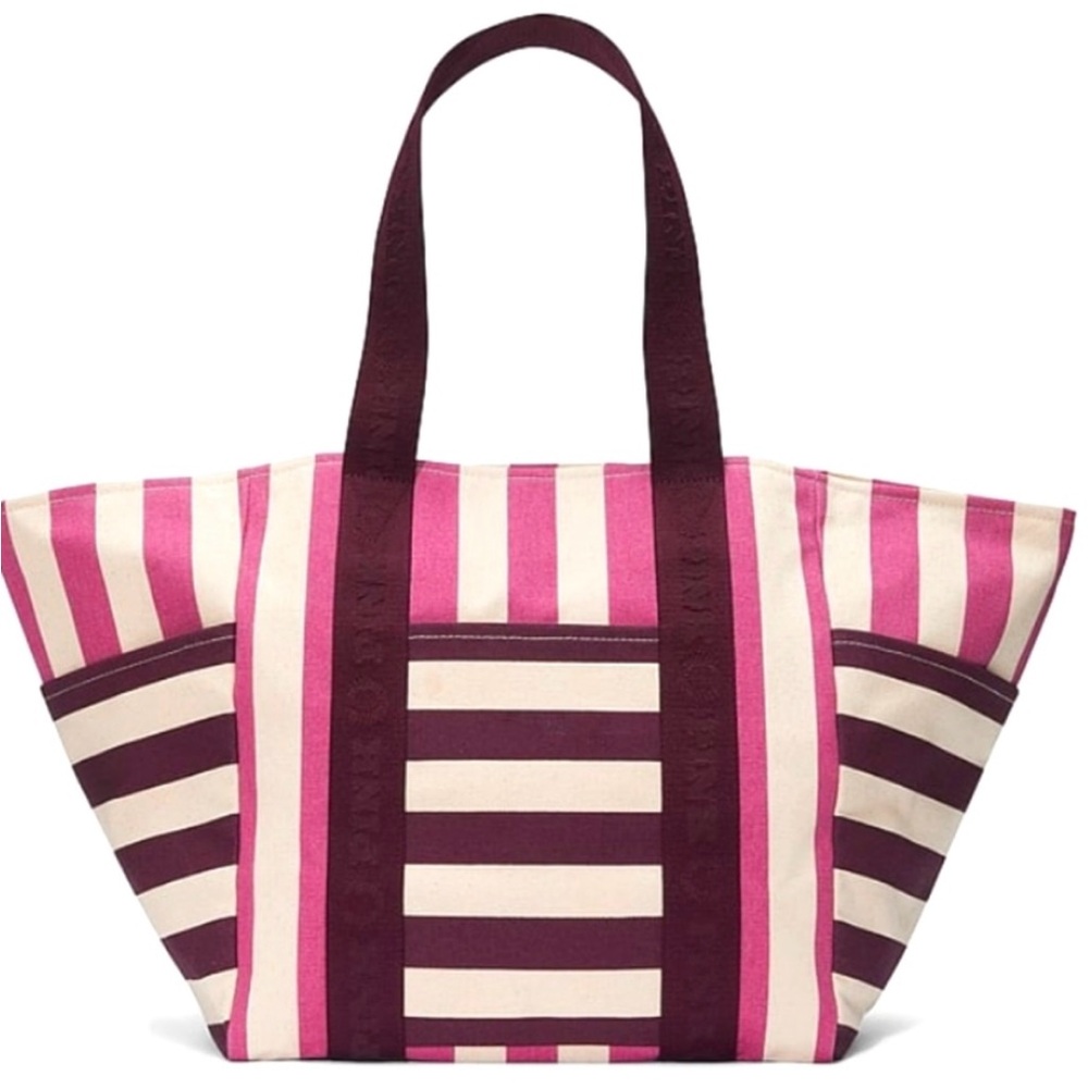 Victoria’s Secret Purple Stripe Tote